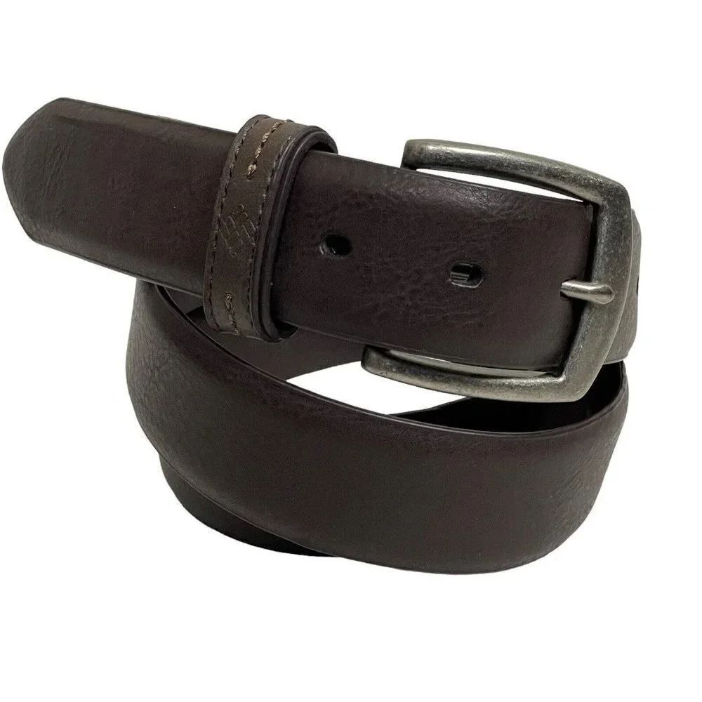 Columbia Men's size L (38-40) Manmade Materials Chocolate Brown Belt